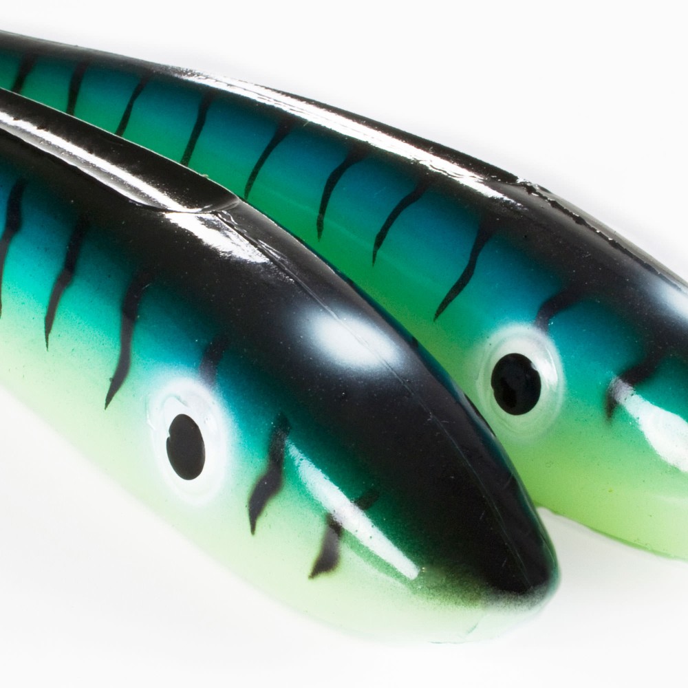 Svartzonker Sweden Big McRubber Gummifische 25cm - Glow Makrill - 116g - 2 Stück