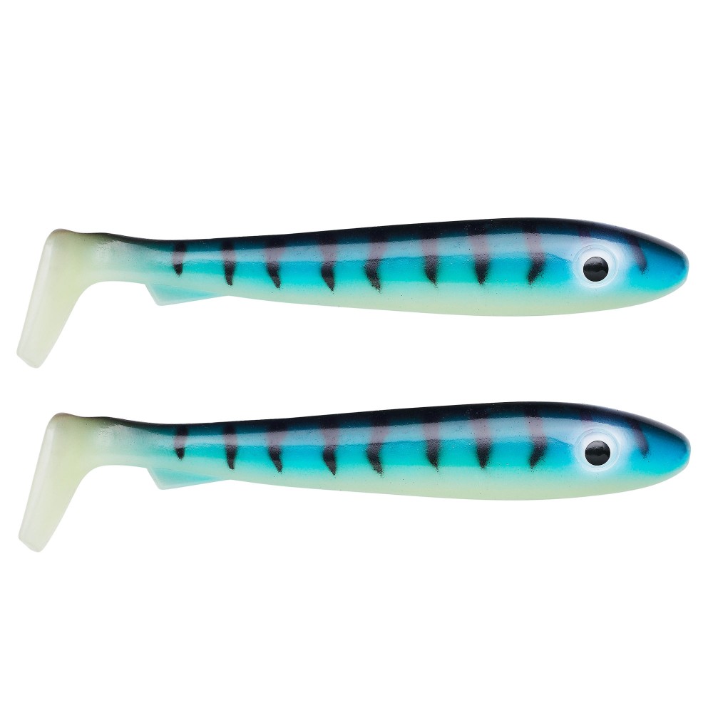 Svartzonker Sweden Big McRubber - Gummifische 25cm - Glow Makrill - 116g - 2 Stück