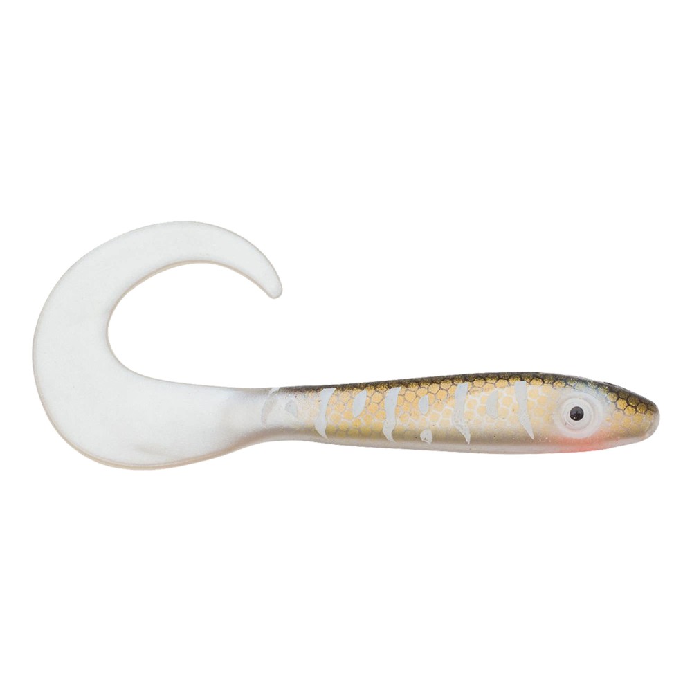 Svartzonker Sweden McRubber Tail Twister - Barsch Gummiköder 11cm - Pike - 4.5g - 10 Stück