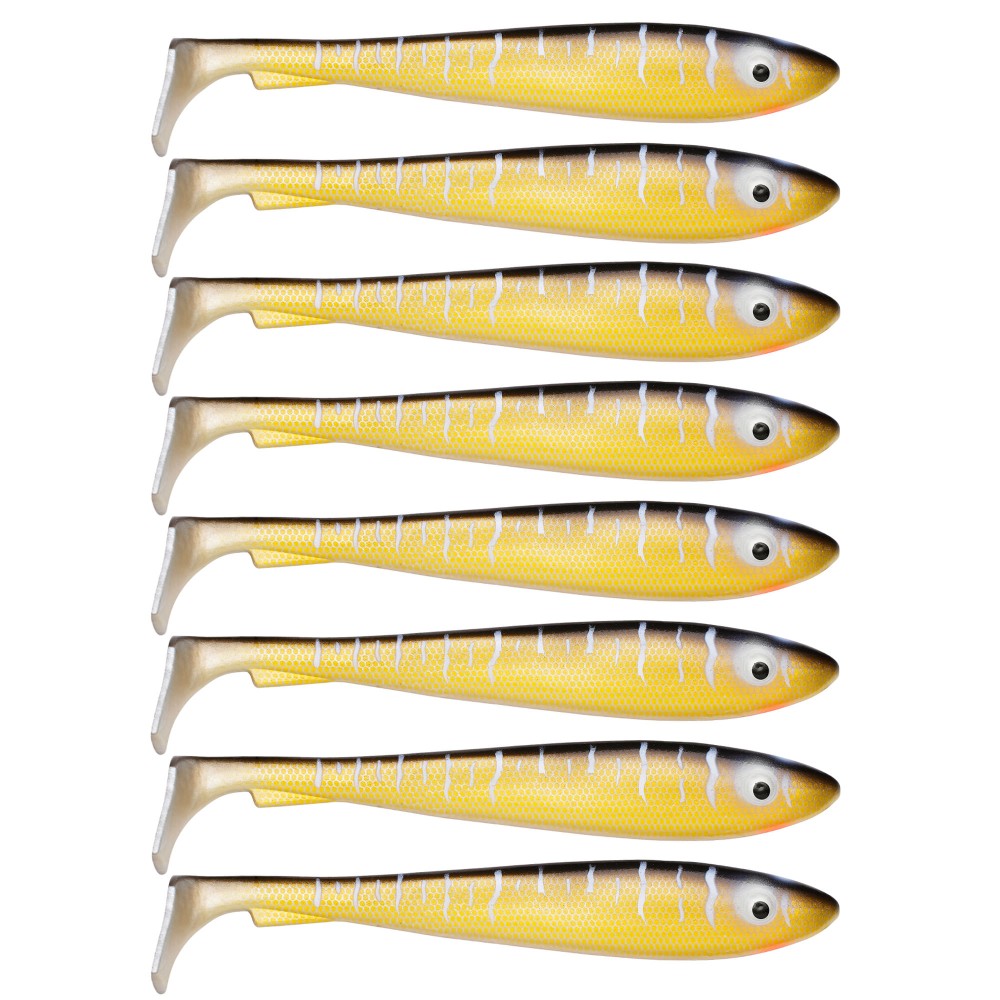 Svartzonker Sweden McRubber Shad Gummifische 9cm - 6g - 8 Stück - Pike C9