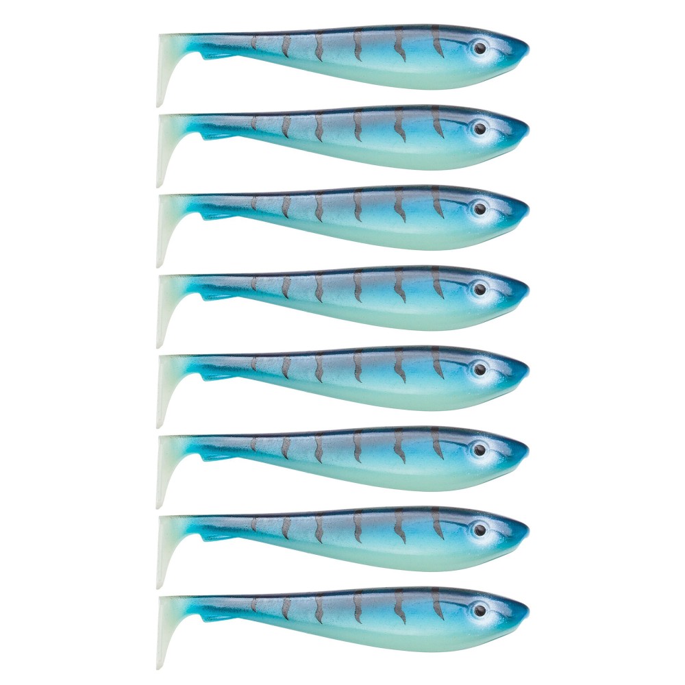 Svartzonker Sweden McRubber Shad Gummifische 9cm - 6g - 8 Stück - Glow Makril C13