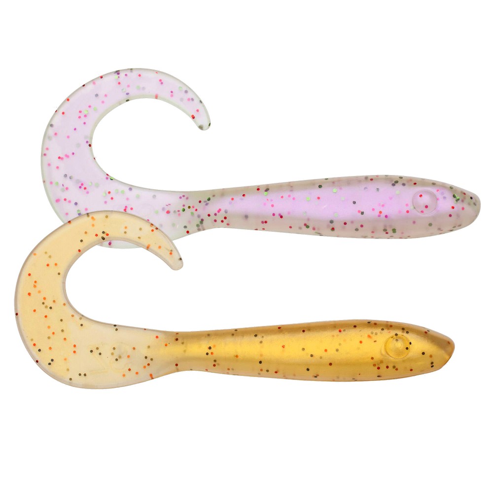 Svartzonker Sweden McRubber Tail Twister 34cm - Twister Gummifische 96g - 2 Stück - Stealth 2 - Bright