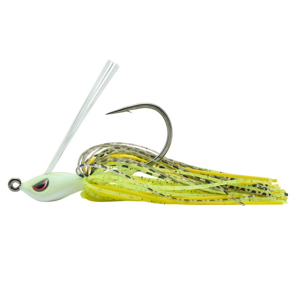 SPRO CJ Swim Jig - Skirted Jig Chartreuse Nasty - 8,9cm - 14g - Gr.#5/0 - 1Stück