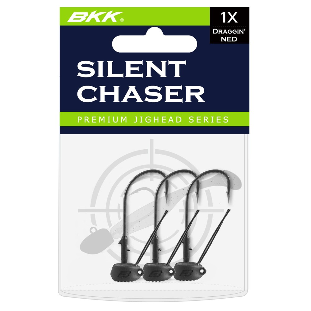 BKK Silent Chaser-Draggin' NED Weedless Ned Rig Haken 3Stück - Gr.1 - 1,77g
