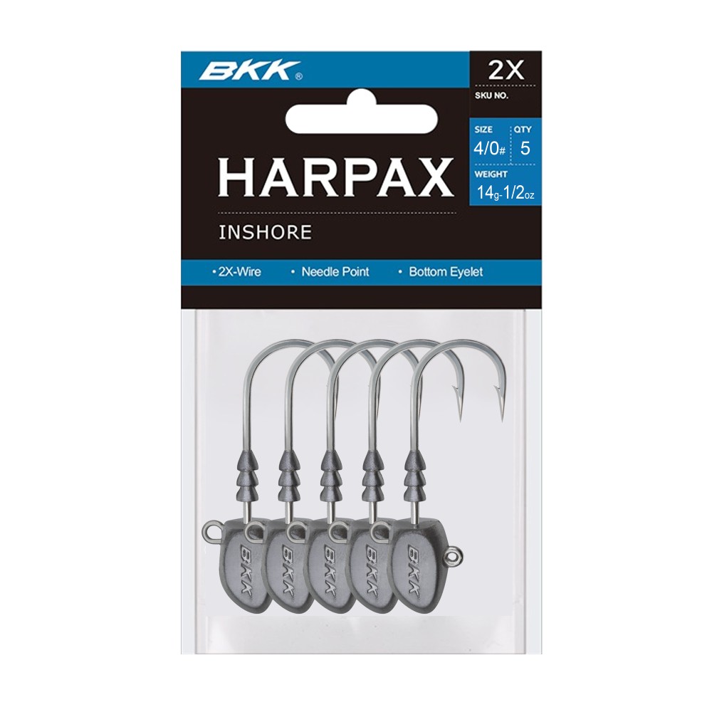 BKK Harpax Inshore Jigköpfe 14g - 5Stück - Gr.4/0
