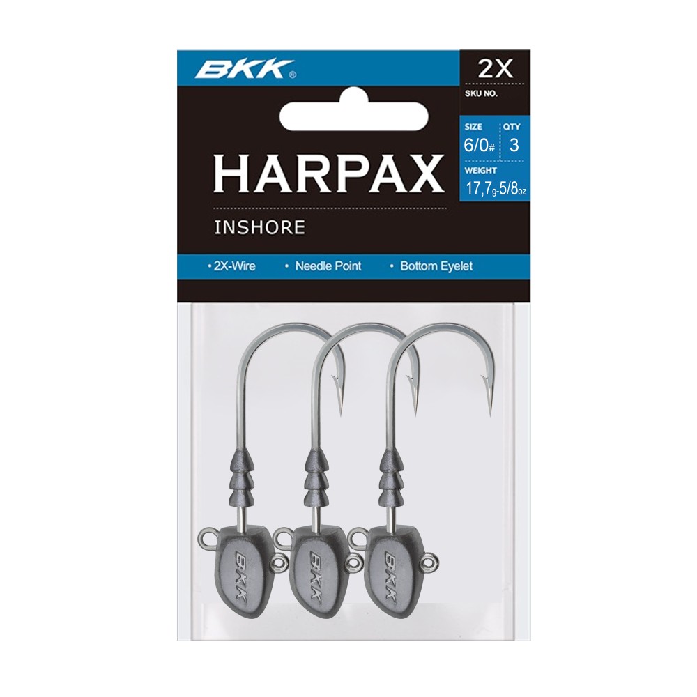 BKK Harpax Inshore Jigköpfe 17,7g - 3Stück - Gr.6/0