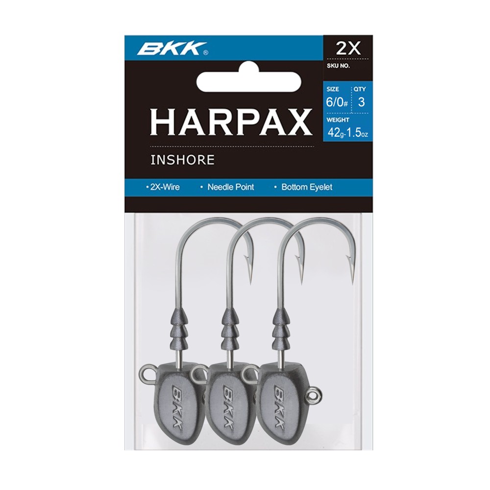 BKK Harpax Inshore Jigköpfe 42g - 3Stück - Gr.6/0