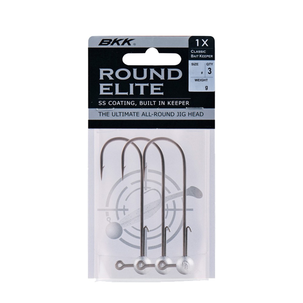 BKK Round Elite-Classic Bait Keeper Jigkopf 17g - Gr.2/0 - 3 Stück