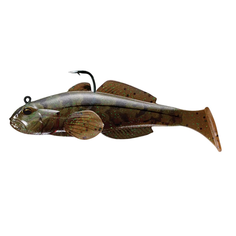 Live Target Goby Paddle Tail - Grundel 9cm - Brown/Pumpkin - 21g - 1 Stück