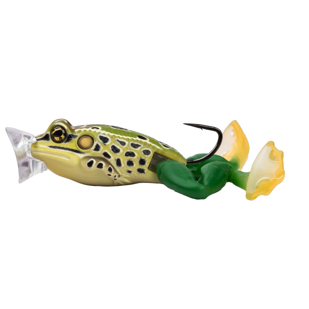 Live Target Ultimate Frog Popper Bait 63mm - Emerald/Brown