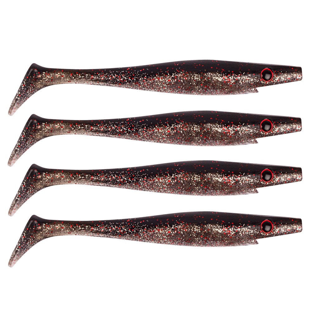 Strike Pro Pig® Shad Nano 15cm - Vampire - 20g - 4 Stück