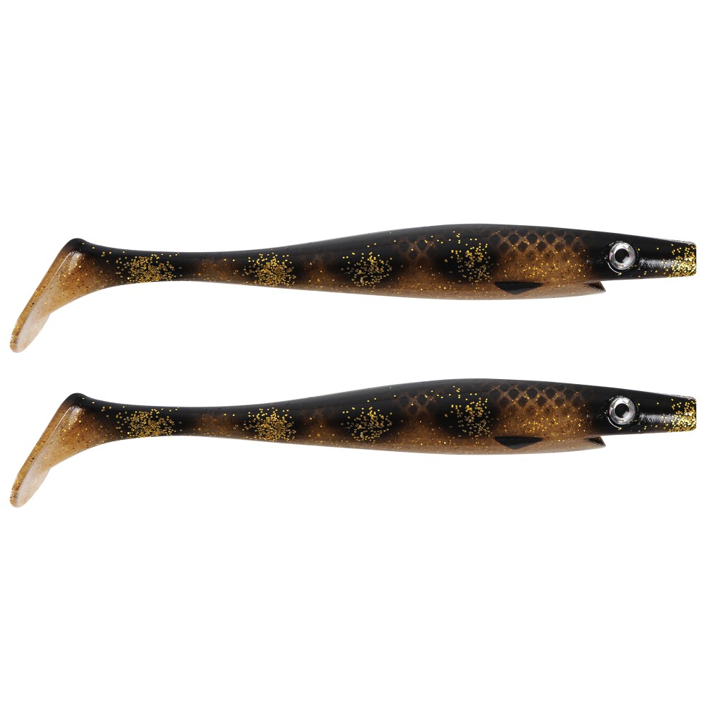 Strike Pro Pig Shad Tournament - Gummifisch 18cm - Spotted Bullhead - 30g - 2 Stück