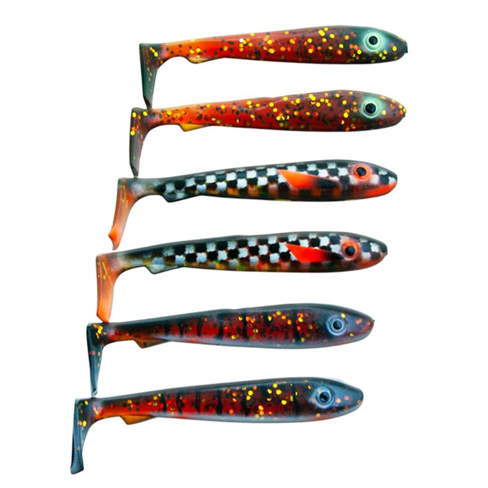 Svartzonker Sweden McRubber Bass - Gummifisch 8cm - Mix Motoroil