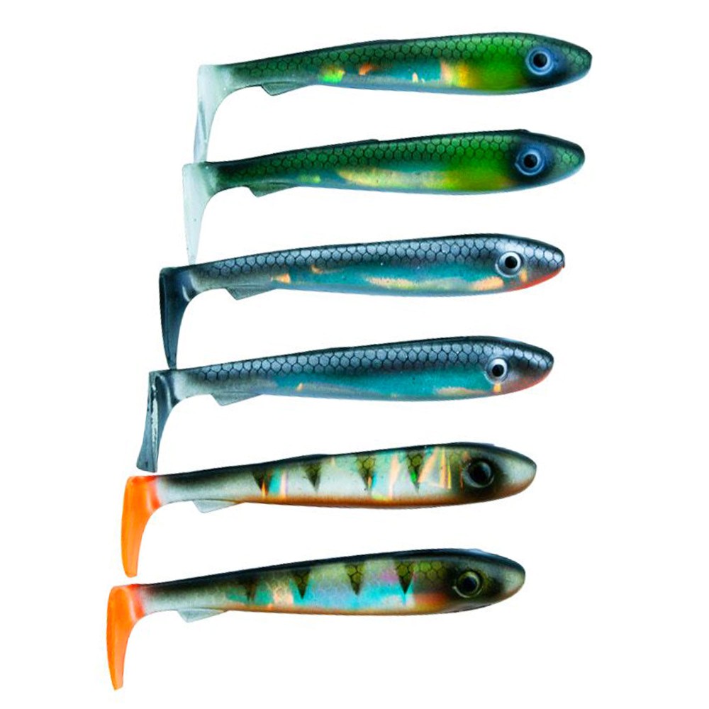 Svartzonker Sweden McRubber Bass - Gummifisch 8cm - Mix Flash