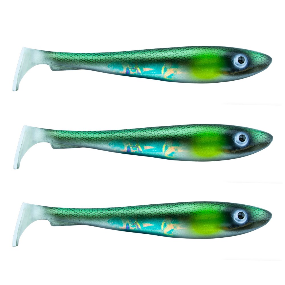 Svartzonker Sweden McRubber Shad 17cm - Green Sunshine