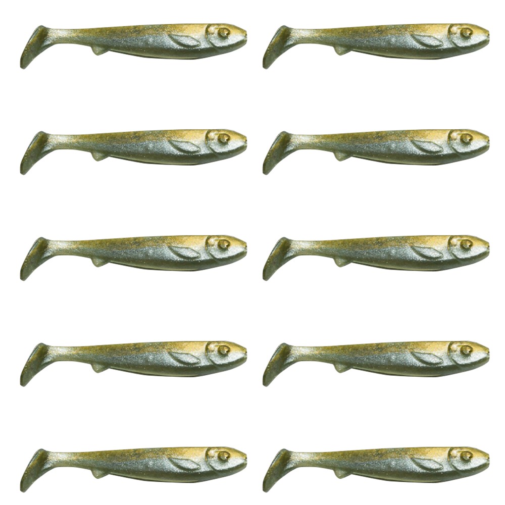 Kanalgratis Flatnose Mini - Gummifische 9cm - Arkansas Shiner - 7g - 10 Stück