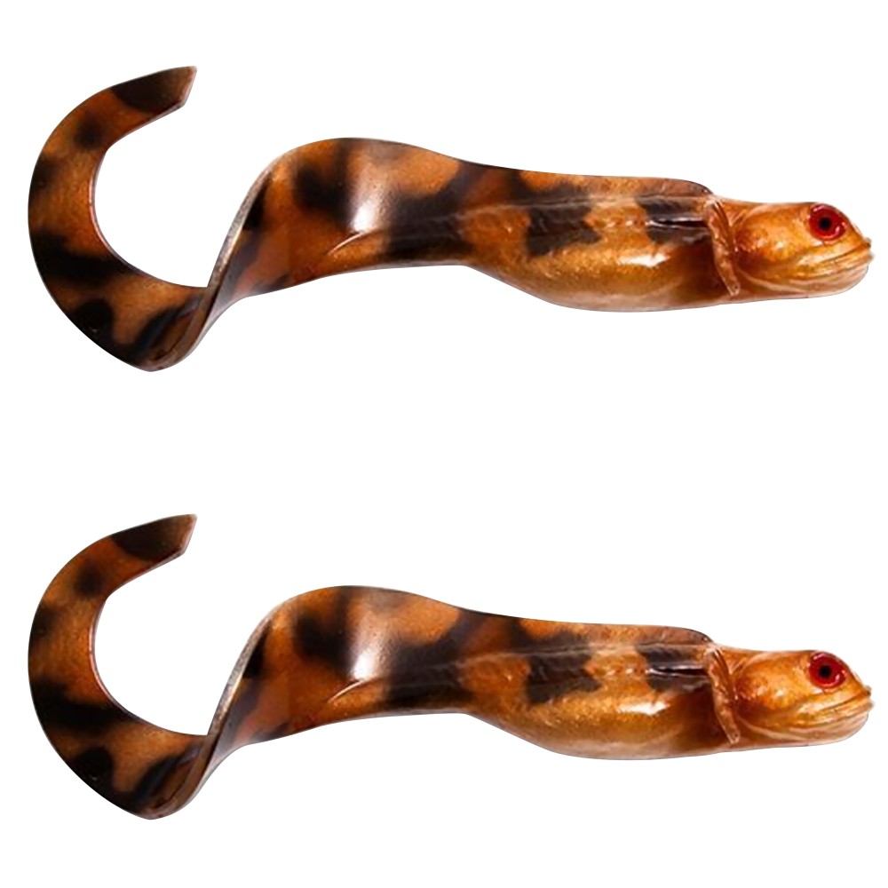 Kanalgratis Nettel Juvenile - Twister 19cm - Natural Eelpout - 25g - 2 Stück