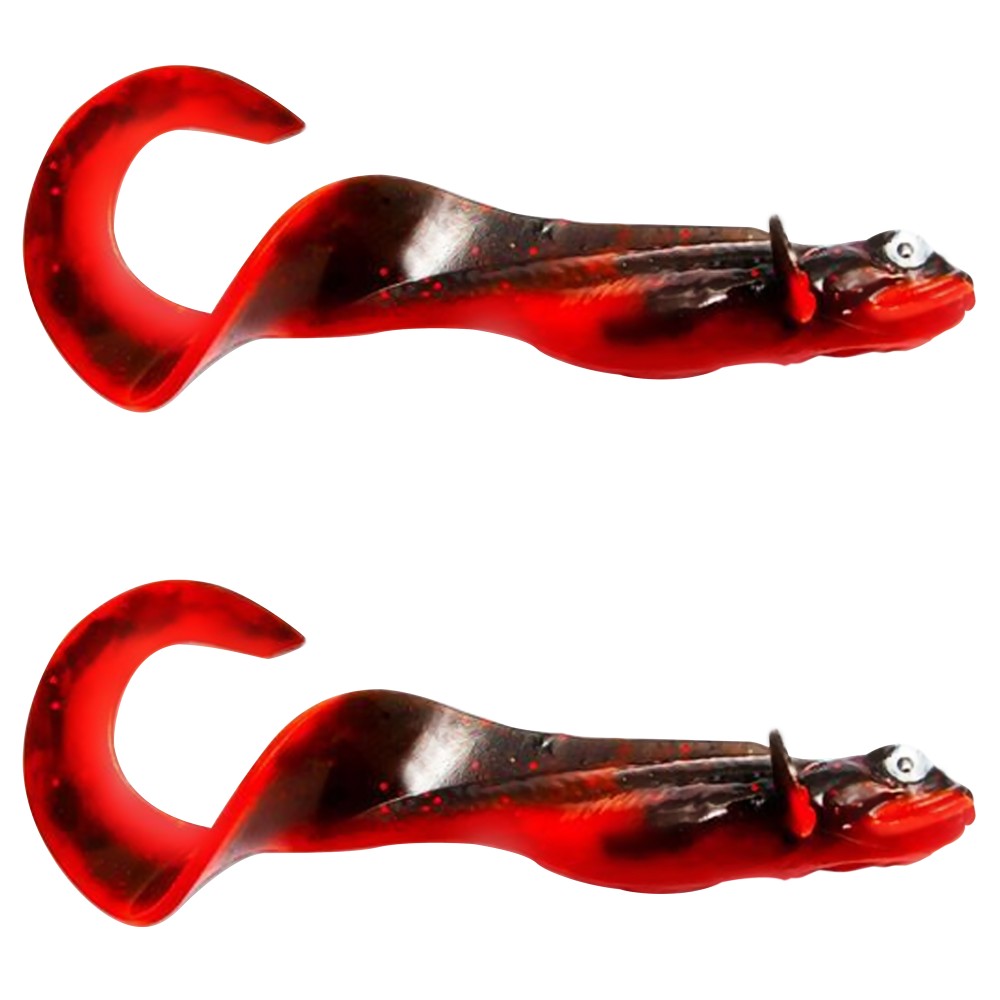 Kanalgratis Nettel Juvenile - Twister 19cm - Red and Black - 25g - 2 Stück