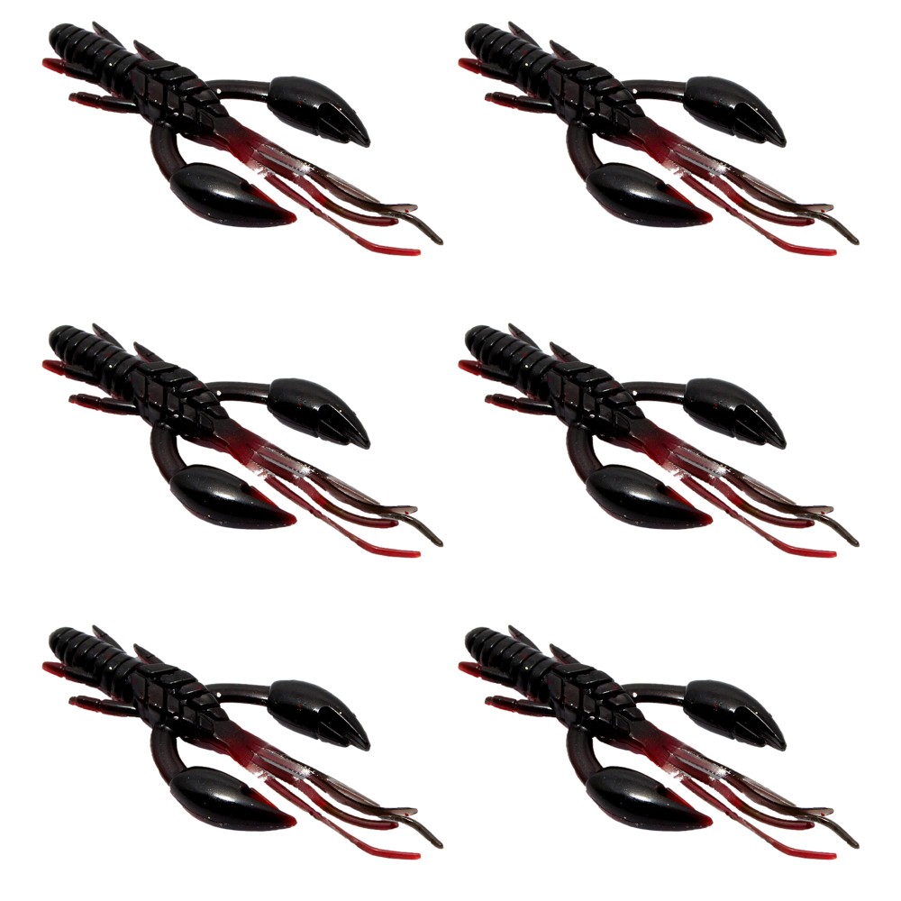 Kanalgratis Creature Cray 9cm - Red and Black - 9g - 6 Stück