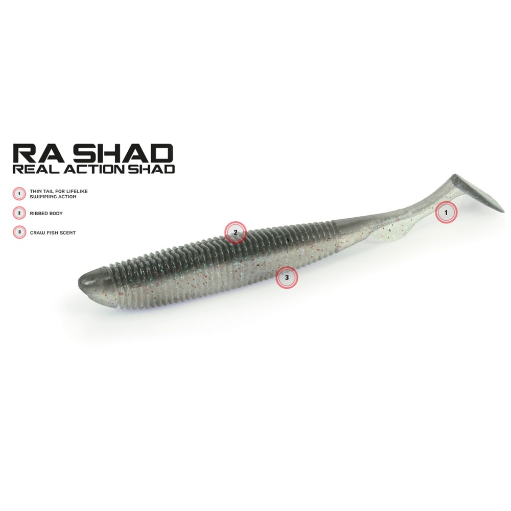 Molix RA Shad Gummifisch 9,65cm - Marron Glace