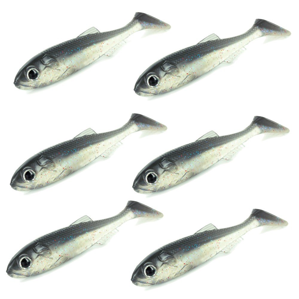 Molix Real Thing Shad - Gummifisch 7,00cm - UV Clear Chart Multicolor Flake