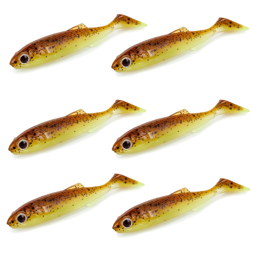 Molix Real Thing Shad - Gummifisch 7,00cm - UV Brown Cream Pepper