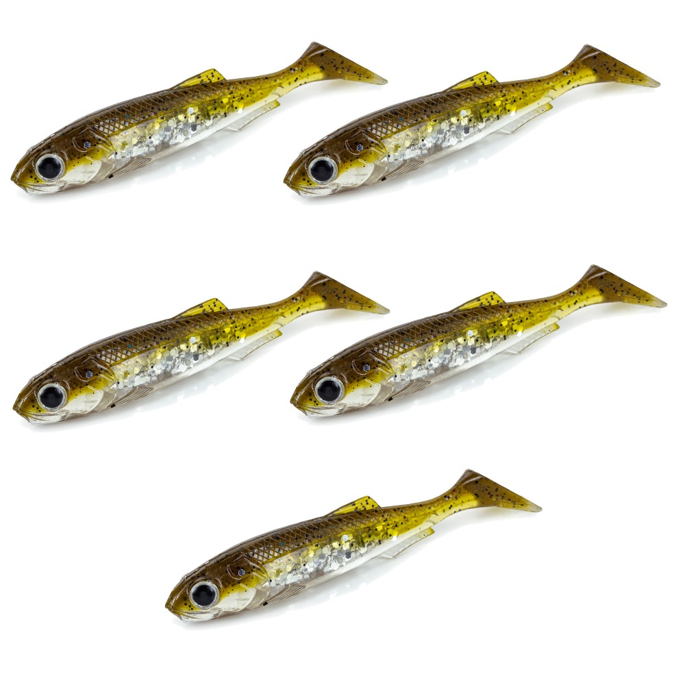 Molix Real Thing Shad 9,00cm - UV Brown Back Silver Flake