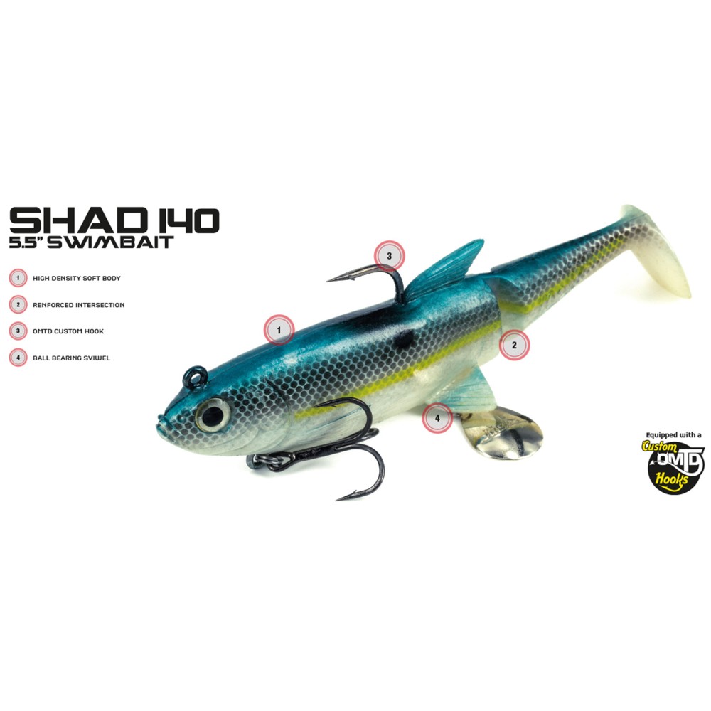 Molix Shad 140 Swimbait 14cm - Silver Minnow