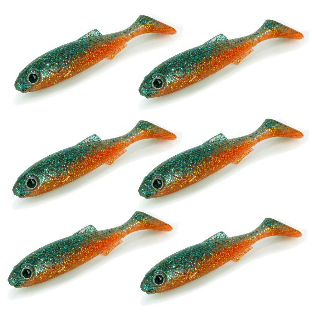 Molix Real Thing Shad - Gummifisch 7,00cm - UV Metallic Back Orange
