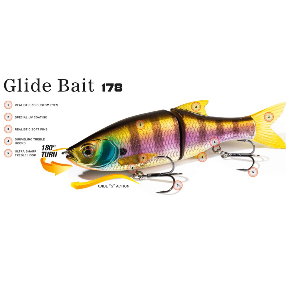 Molix Glide Bait 178 Swimbait 17,80cm - Ghost Gizzard Shad