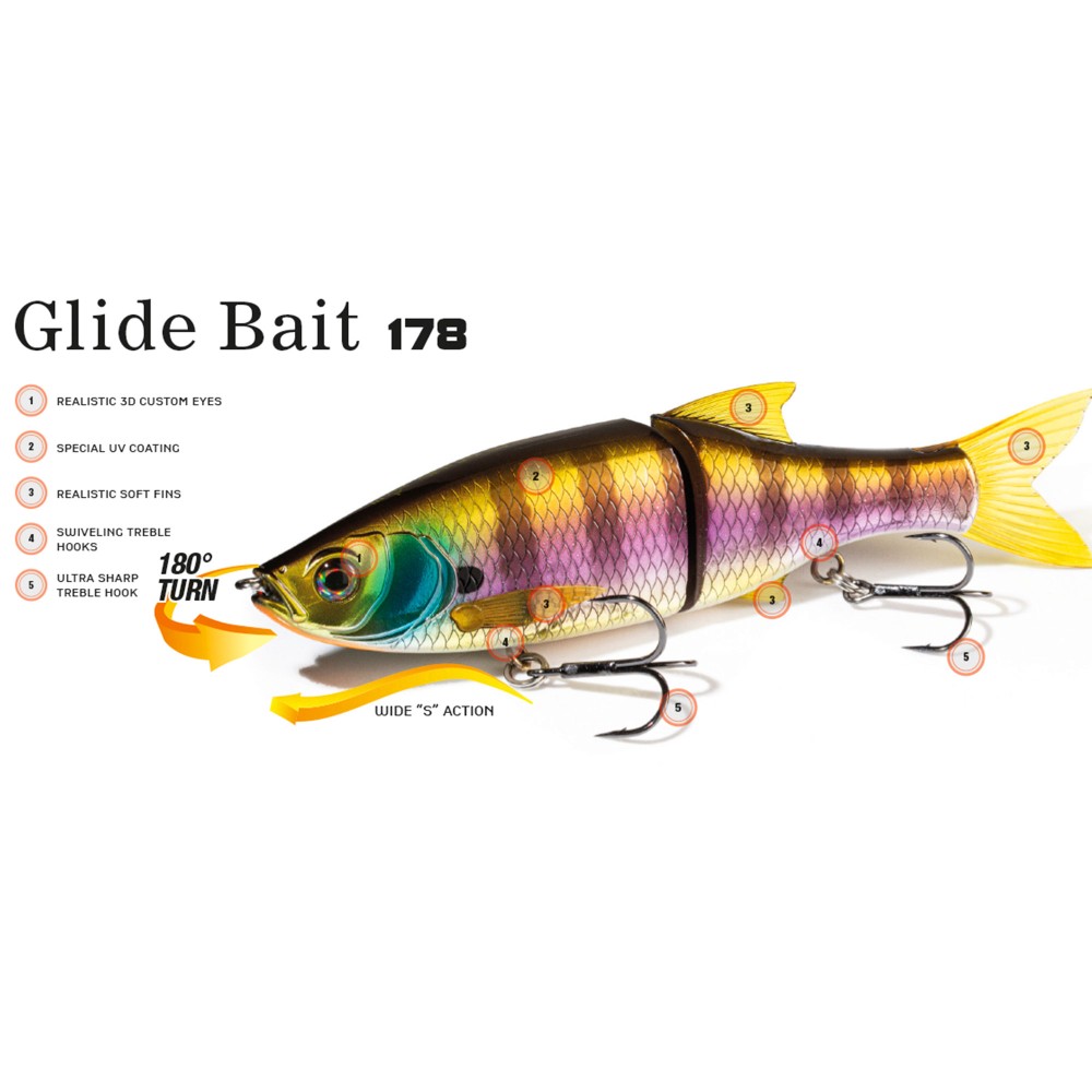 Molix Glide Bait 178 - Swimbait 17,80cm - Bomboshad