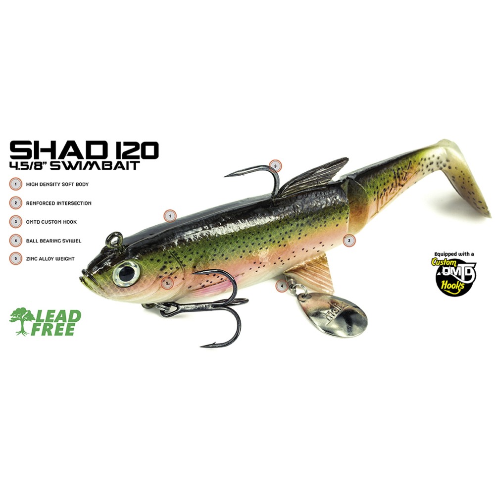 Molix Shad 120 Swimbait 12cm - Rudd