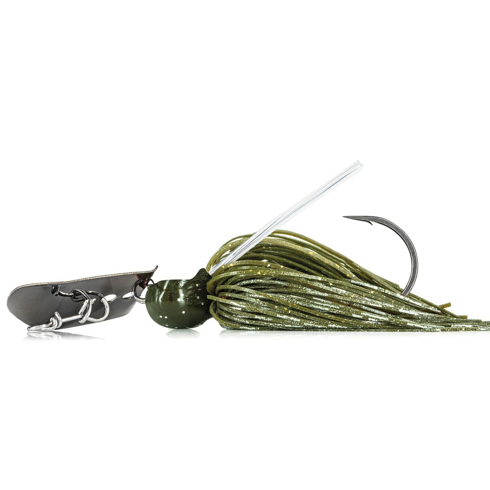 Molix Compact Blade Jig Chatterbait 10,5g - Green Pumpkin Flash