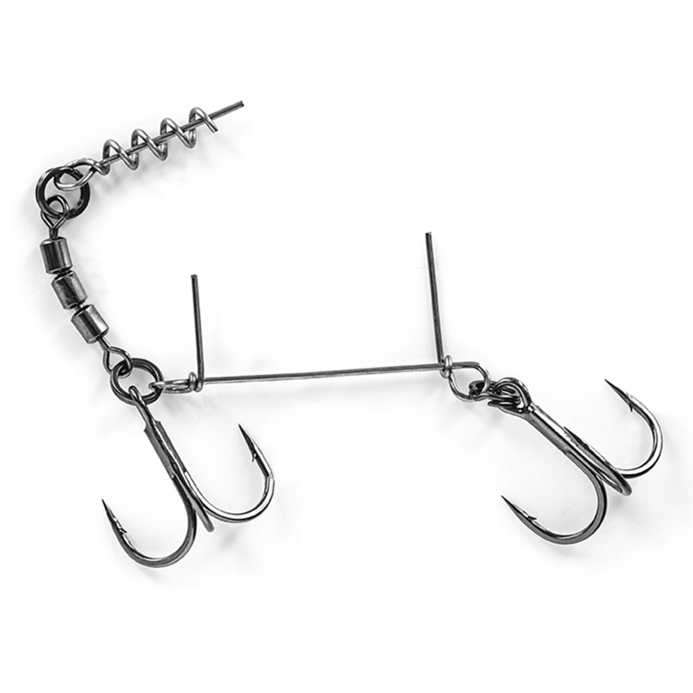 Molix Soft Bait Stinger - Tandem Treble Hook - Stinger Rig 1 Stück - Gr. 1