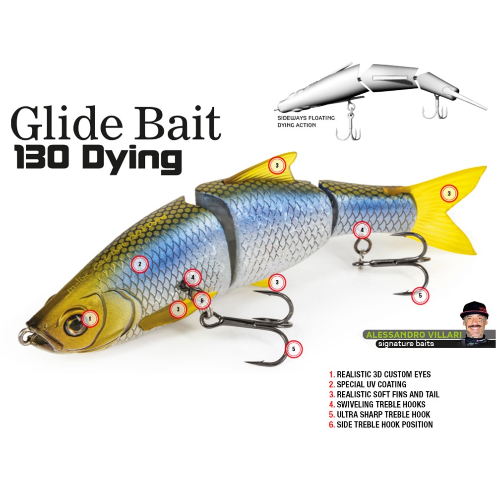 Molix Glide Bait 130F Dying 13cm - Whiting