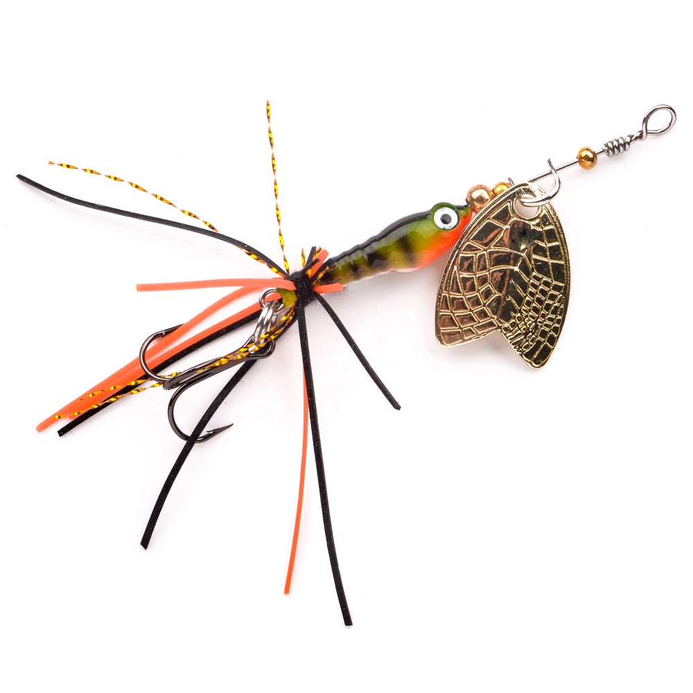 SPRO Larva Mayfly Micro Spinner Spinner Drilling - 5cm - 4g - Perch - 1Stück