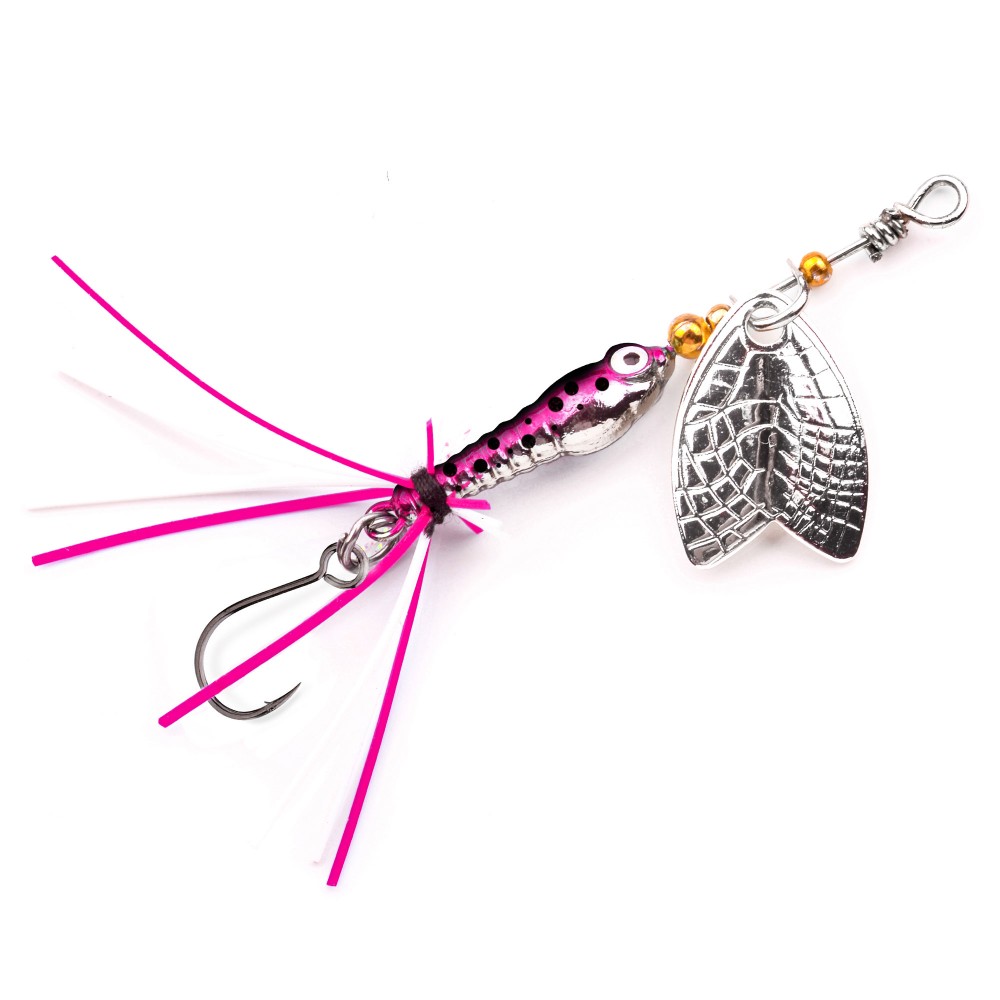 SPRO Larva Mayfly Micro Spinner Spinner Single Hook - 5cm - 4g - Rainbow Trout - 1Stück