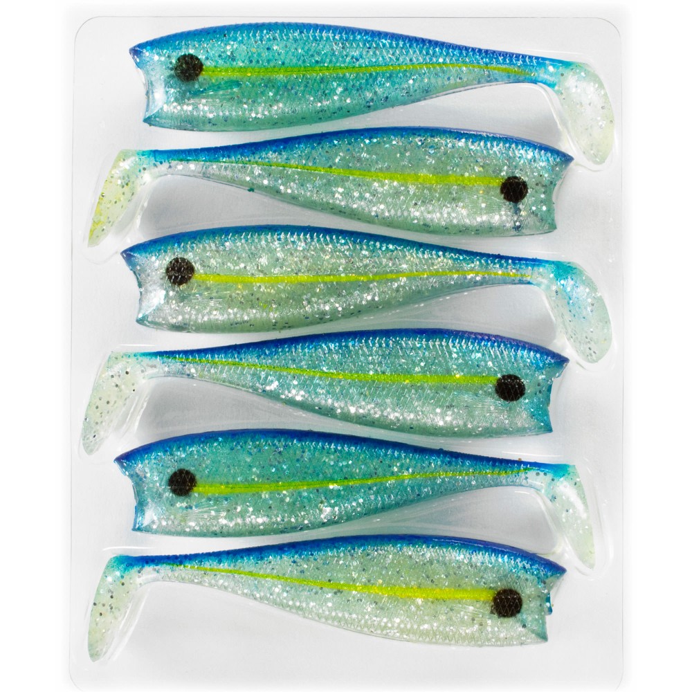 Illex Nitro Shad 90 Gummifisch Jelly Shad 9cm - Jelly Shad - 7,5g - 6 Stück