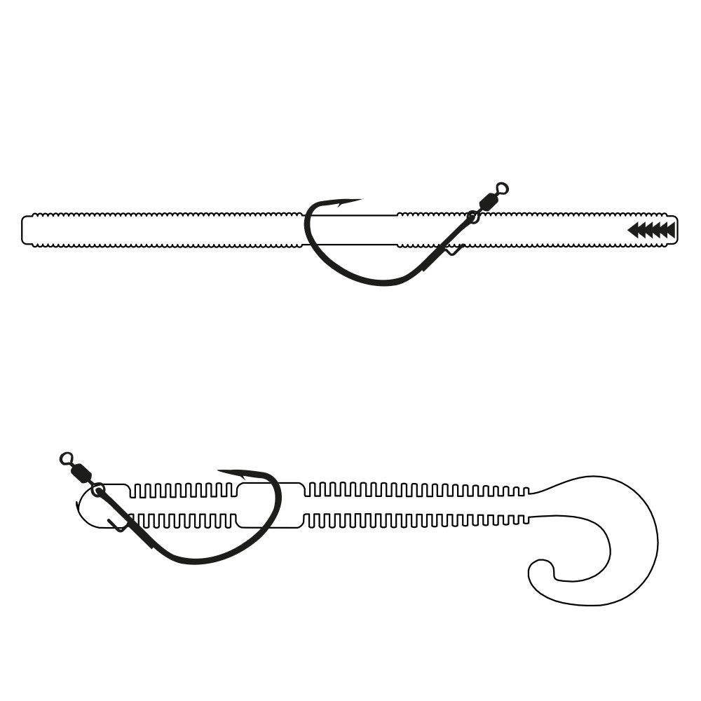 Gamakatsu G-Finesse Cover Neko - Einzelhaken NS Black - Gr.#1/0 - 3Stück