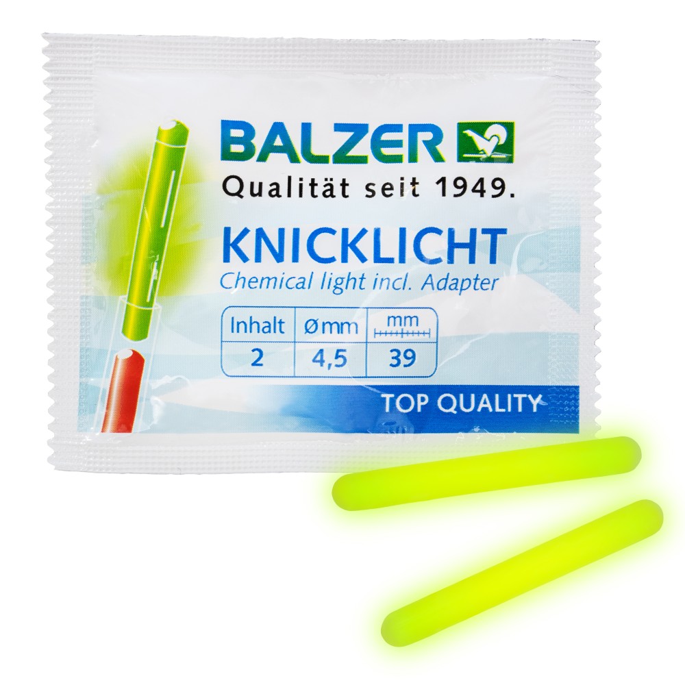 Balzer Balzer Standard Knicklichter 0,37cm - 4,5mm - 1x2 Stück