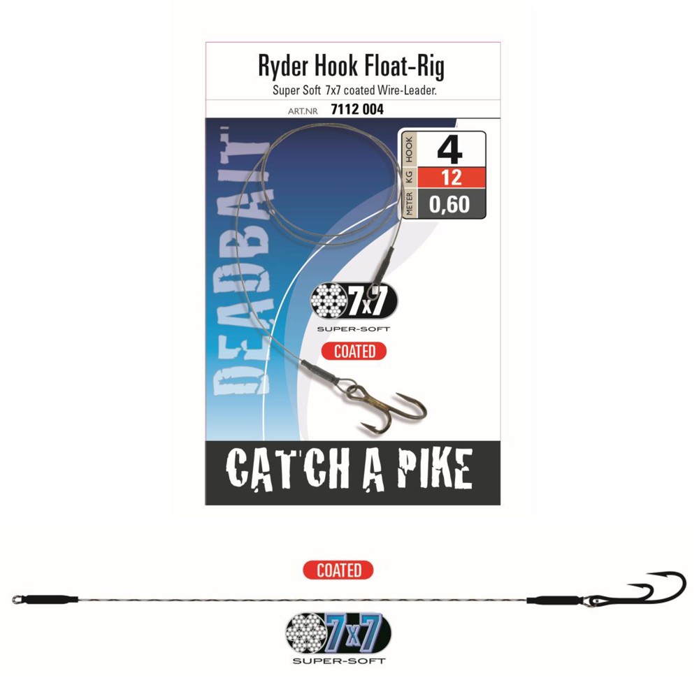Jenzi Deadbait Ryder-Hook Float Rig Gr.4 - 60cm - 12Kg - 1 Stück