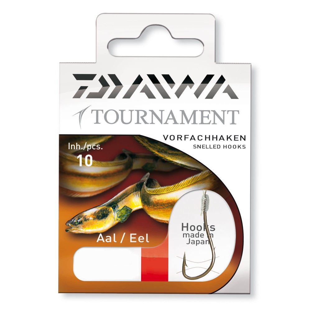 Daiwa Tournament Aalhaken Gr. 2 60cm - Gr.2 - 0,35mm - 10Stück