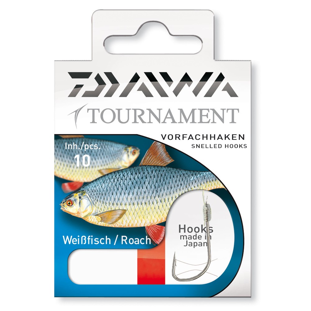 Daiwa Tournament Rotaugenhaken Gr. 10 60cm - Gr.10 - 0,16mm - 10Stück