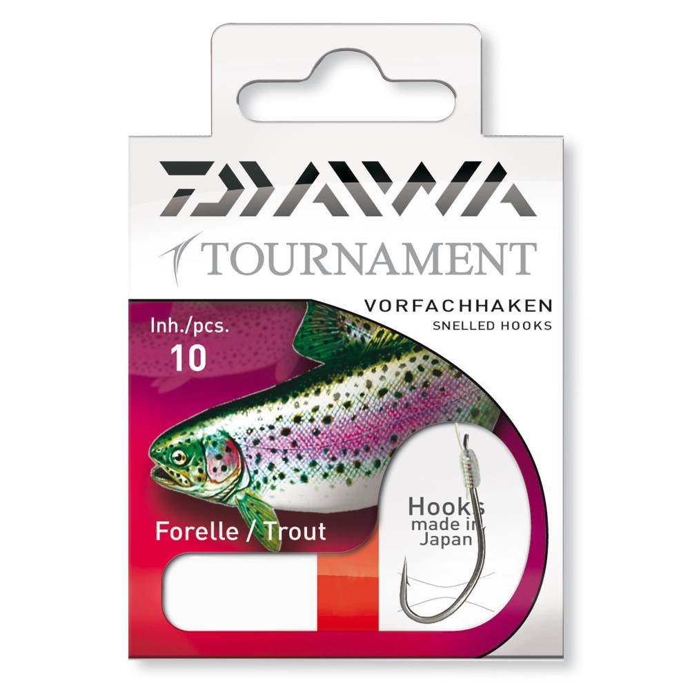 Daiwa Tournament Forellenhaken Gr. 2 60cm - Gr.2 - 0,25mm - 10Stück