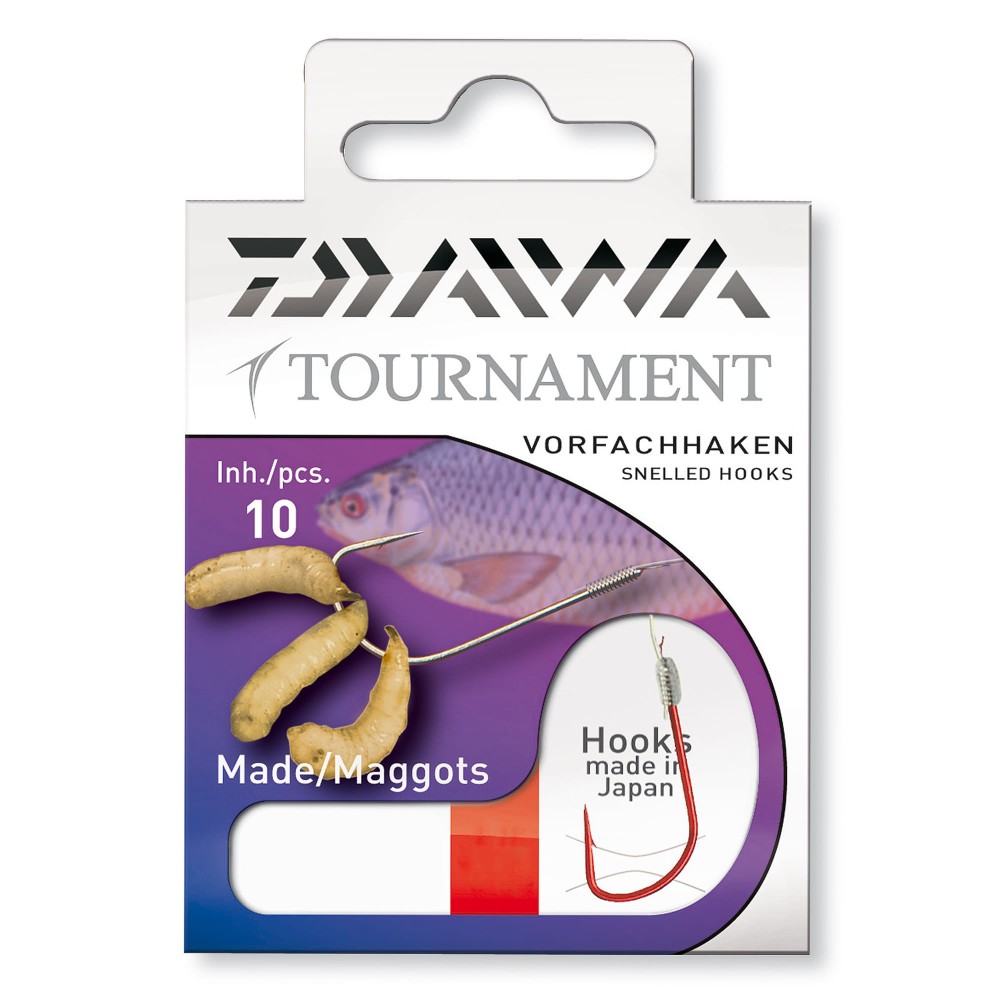 Daiwa Tournament Madenhaken Gr.10 50cm - Gr.10 - 0,16mm - 10Stück