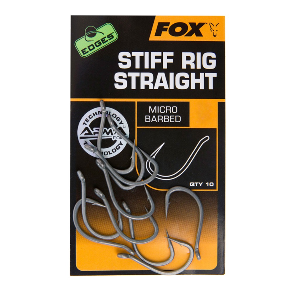 Fox Edges™ Armapoint Stiff Rig Straight - Karpfenhaken Gr.6