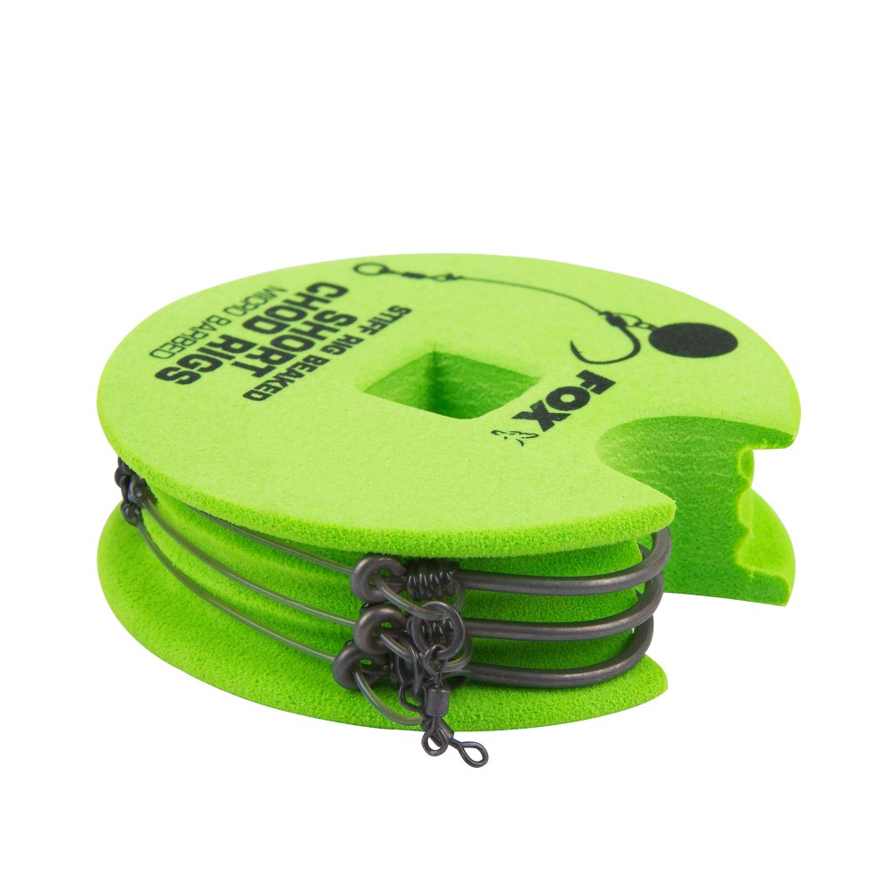 Fox Edges Stiff Short Chod Rig (Barbless) - Pop-Up Rig - Gr.6 - TK25lbs - 3Stück