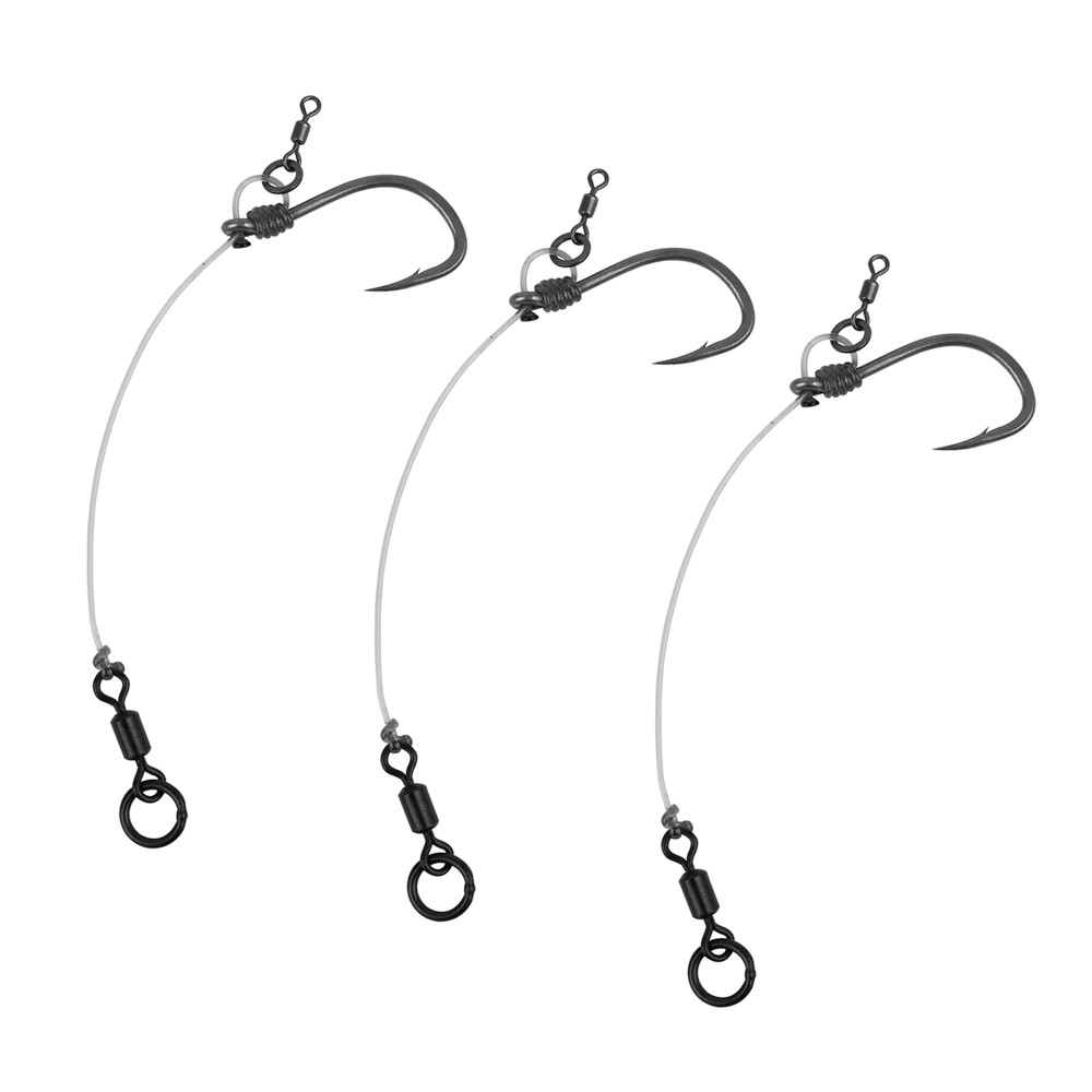 Fox Edges Stiff Short Chod Rig (Barbless) - Pop-Up Rig - Gr.6 - TK25lbs - 3Stück