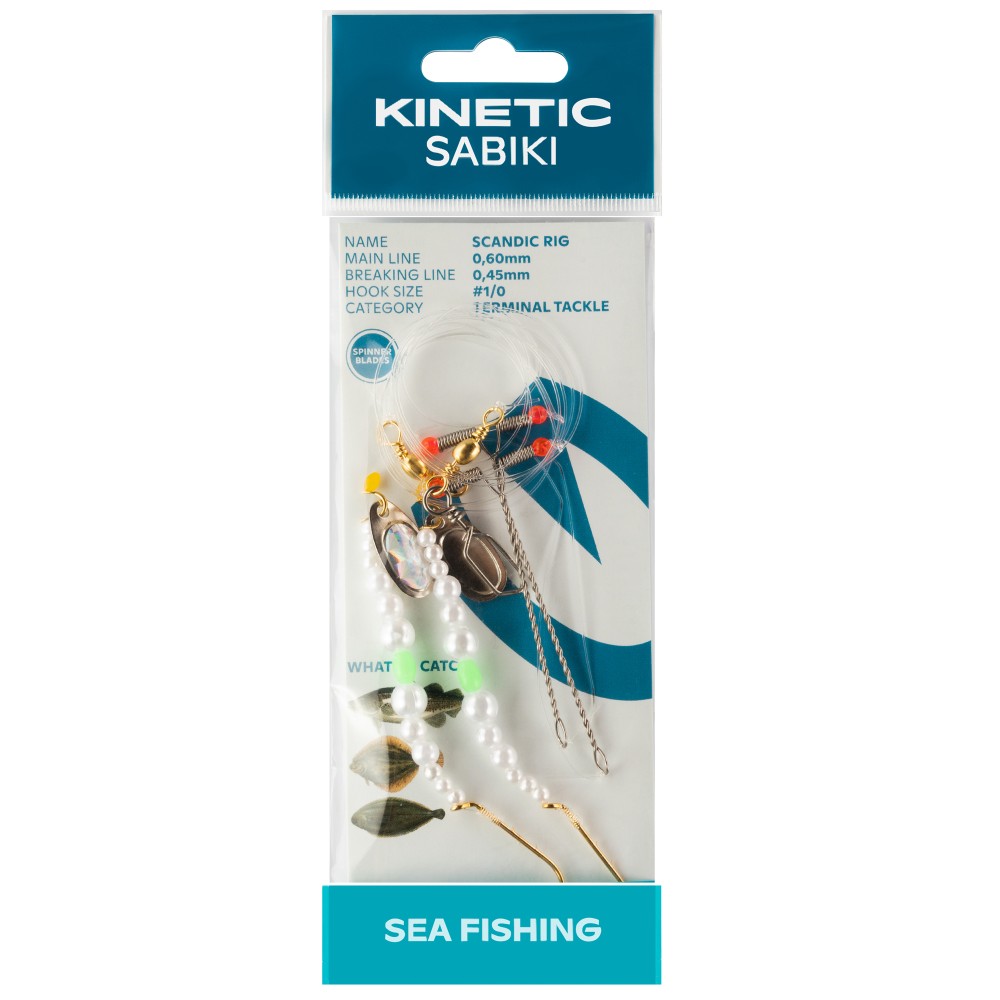 Kinetic Scandic Rig - Brandungsvorfach Pear Classic - 110cm - #1/0 - 1 Stück