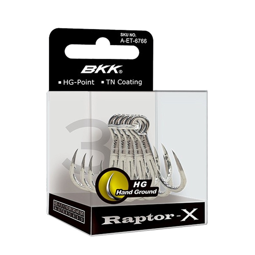 BKK Raptor-X - Drilling Bright Tin - 5Stück - Gr.3/0